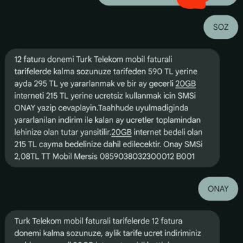 Yanlış Tarifeye Geçiş Ve Ulaşılmaz Müşteri Hizmetleri