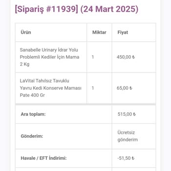 EFT İle Yapılan Siparişe Yanıt Alamama Sorunu