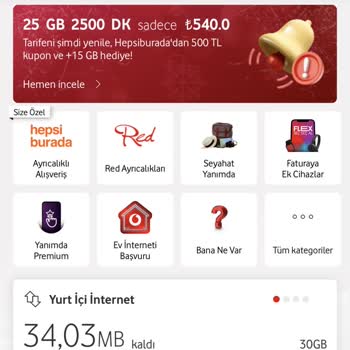 Vodafone'un Otomatik Paket Tanımlama Sorunu