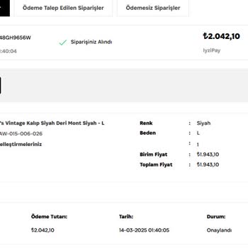 Flawwear'dan Sipariş Edilen Kıyafet Elime Ulaşmıyor