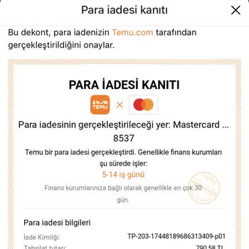 İade Edilmeyen Para Ve İletişimsizlik Sorunu