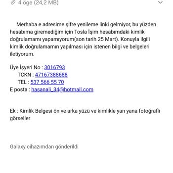 Tosla Uygulamasıyla Kimlik Doğrulama Sorunu Ve Müşteri Hizmetleri İlgisizliği