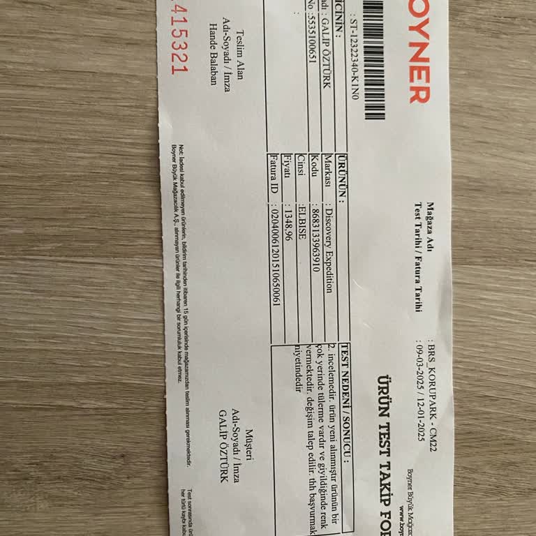 Boyner'de Hayal Kırıklığı: Müşteri Hizmetleri Ve Ürün Kalitesi Sorunları