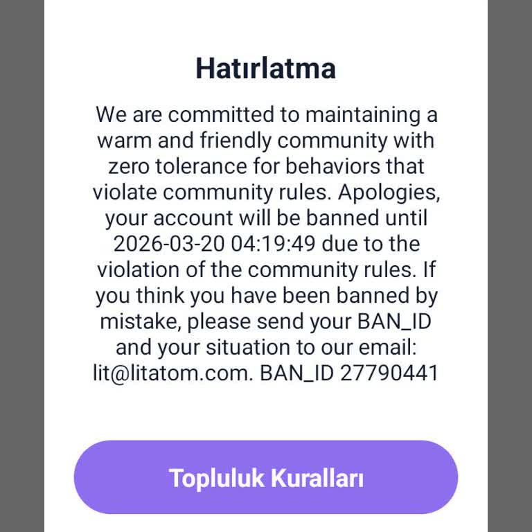 Sebepsiz Yere Ban Yedim!