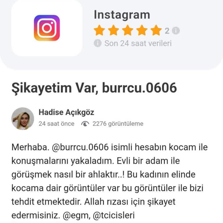 Instagram'da Yalan Haberlerle İftira: Hesap Kapatılmalı