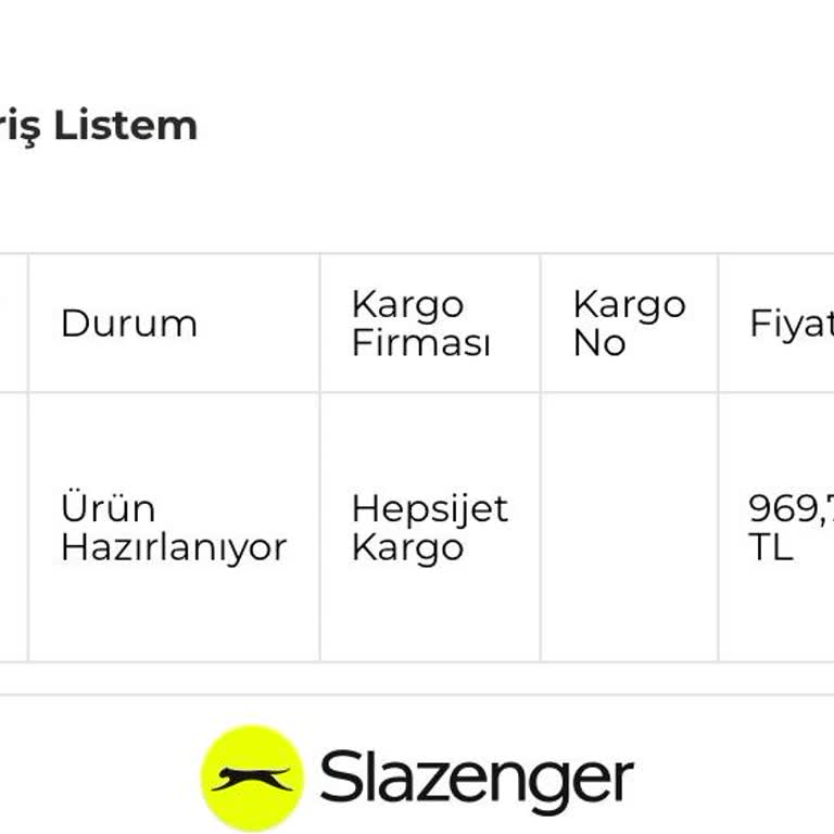 Slazenger Siparişlerinde Gecikme Ve Mağduriyet