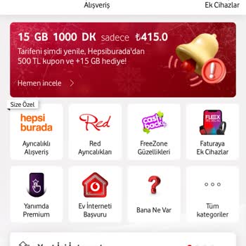 Vodafone Çark'tan Kazandığım İnternet Kullanılamıyor