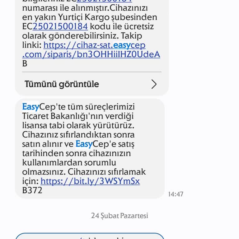 EasyCep Ücret İadesi Sorunu Ve Samsung'un İlgisizliği