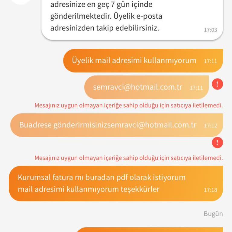 Trendyol'dan Fatura İadesi Kabusu