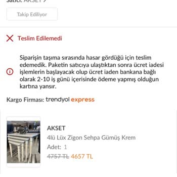 Trendyol Ve Kargo Firmasının İlgisizliği Mağduriyet Yarattı