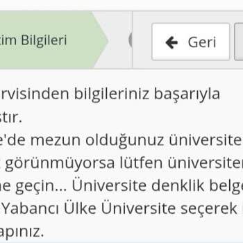 MSÜ Tercih İşlemlerinde Eğitim Bilgisi Güncelleme Sorunu