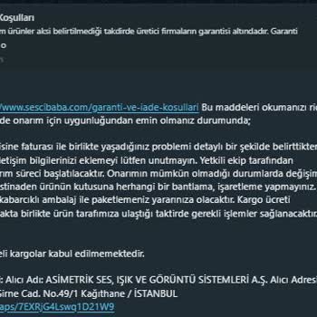 Garanti Sürecinde Müşteri Hizmetleri Sorunu