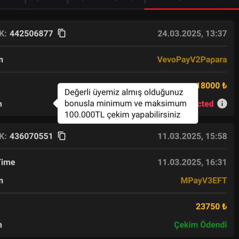 Vaycasino'da Çekim Sorunu Ve Üyelik İptali Talebi