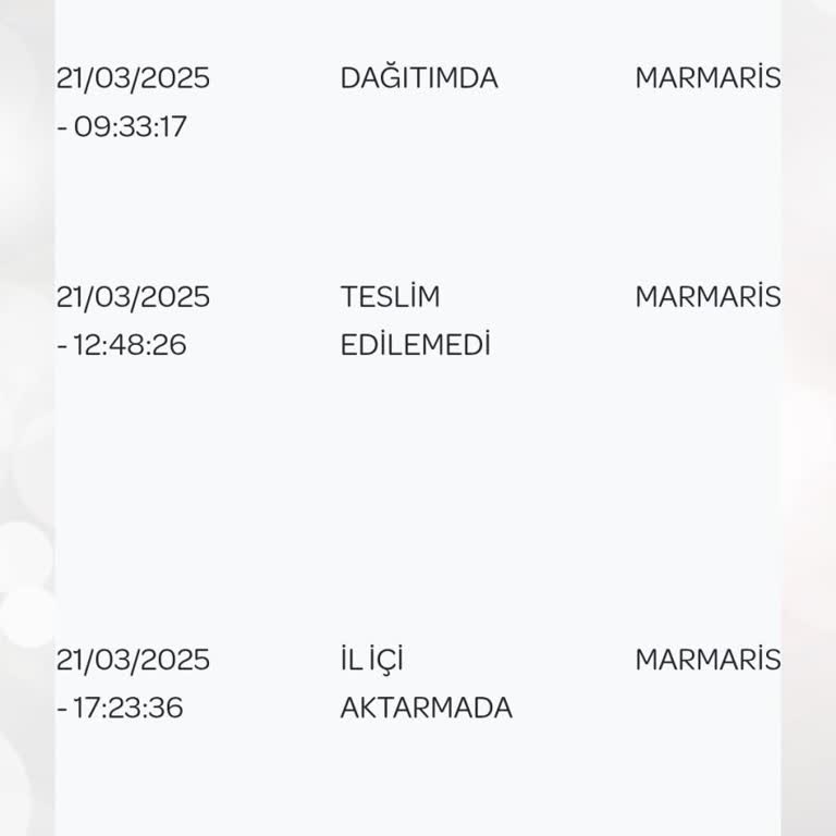 Kargo Teslimat Sorunu Ve Bilgilendirme Eksikliği