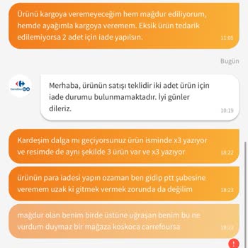 Eksik Ürün Teslimatı Ve İade Sürecinde Yaşanan Sorunlar