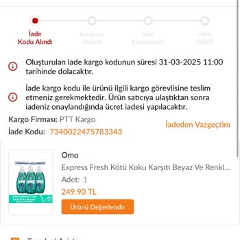 Eksik Ürün Teslimatı Ve İade Sürecinde Yaşanan Sorunlar