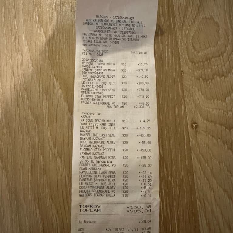 Watsons Mağazasında Yanıltıcı Puan Kullanımı