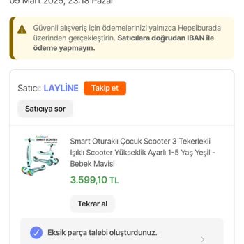 Eksik Parça Ve Çözülmeyen Sorun