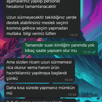 Evde Paketleme Başvurusu Sonrası Kişisel Bilgilerimle Hesap Açıldı