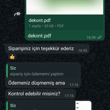 Sipariş Sonrası İletişimsizlik Ve Para İadesi Sorunu
