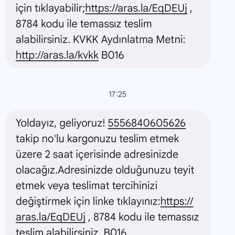 Adres Yanlışlığı Nedeniyle Teslim Edilmeyen Kargo