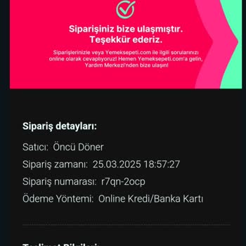 Yemek Siparişi Teslimatında Büyük Gecikme Ve İptal Sorunu
