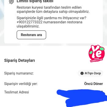 Yemek Siparişi Teslimatında Büyük Gecikme Ve İptal Sorunu