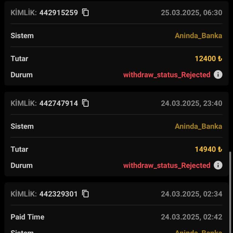 Kazanç Çekiminde Sürekli Bahaneler Ve Geri Dönüş Eksikliği
