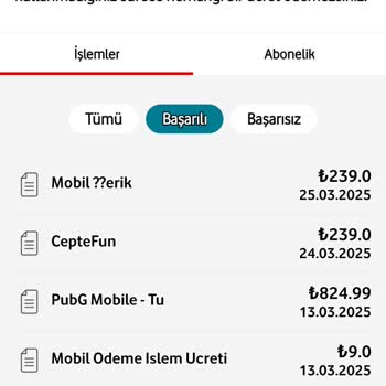 Vodafone Bilinmeyen Ücretlendirme Sorunu
