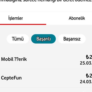 Vodafone Bilinmeyen Ücretlendirme Sorunu
