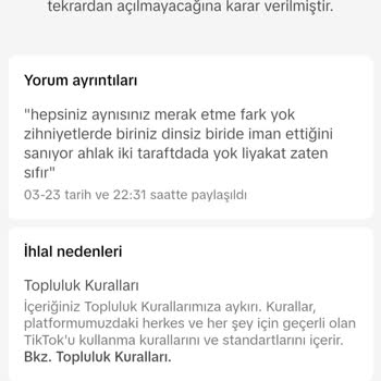 TikTok'ta Çifte Standart Ve Haksız Kapatmalar