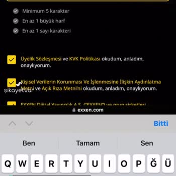 Exxen Şifre Hatası Veriyor!