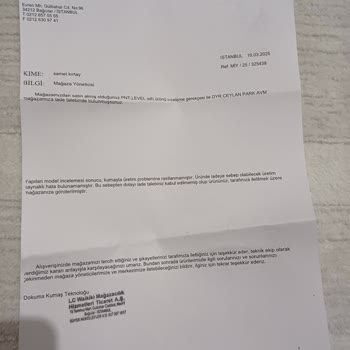 LCW Pantolonumun Hızla Yıpranması Ve Değişim Sorunu