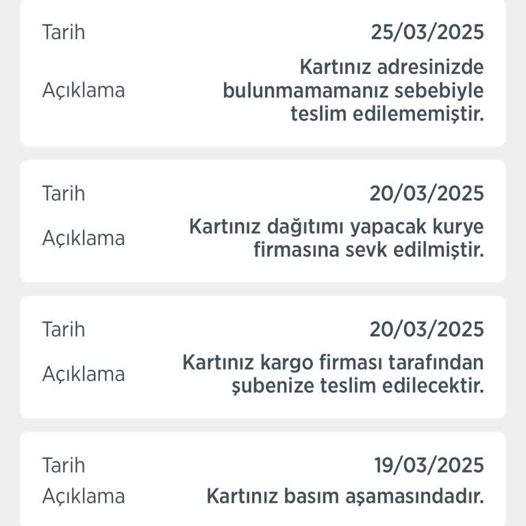 Yanlış Adrese Teslim Edilen Kredi Kartı Ve Ulaşılamayan Müşteri Hizmetleri