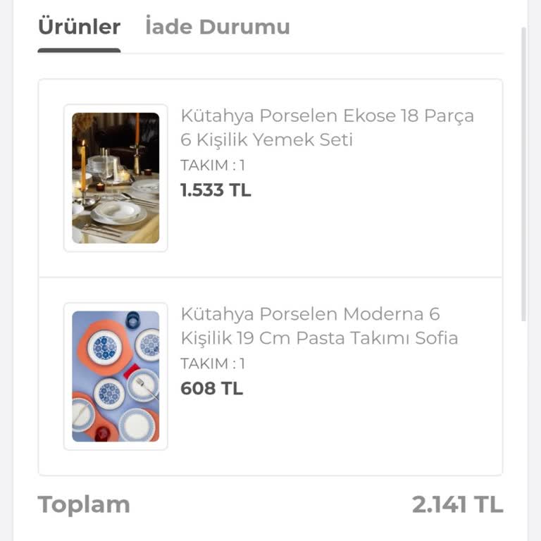 Eksik Teslimat: Yemek Takımı Nerede?