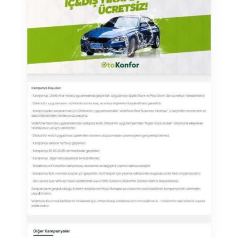 Vodafone'un Bilgilendirmeden Kampanya İptali