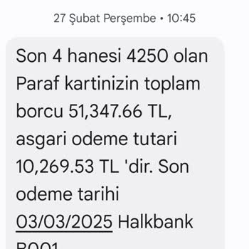 Kredi Kartı Borç Ve Ödeme Tutarsızlığı