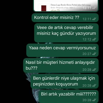 Kargosu Gelmeyen Şallar Ve Ulaşılamayan Müşteri Hizmeti