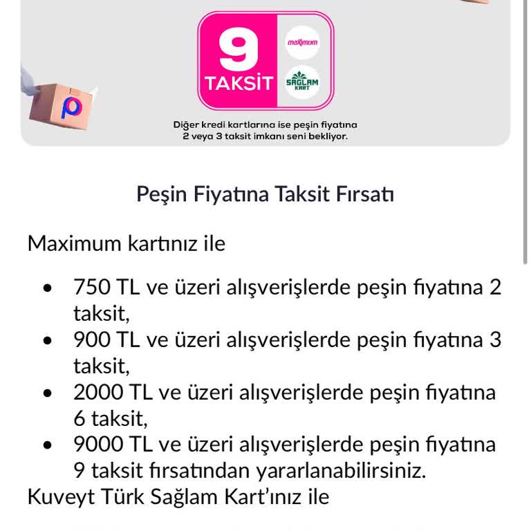 Yanıltıcı Taksit Reklamları