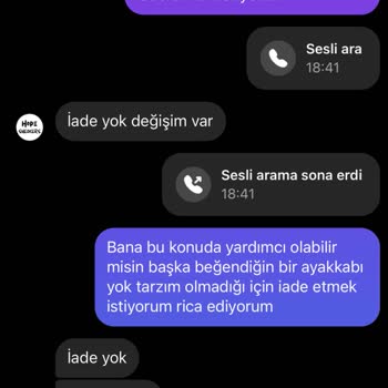 Ürün Kalitesi Ve İade Taleplerine Yanıt Vermeyen Firma