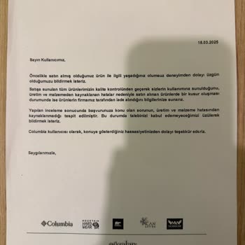 Columbia Ayakkabının Kısa Sürede Deformasyonu