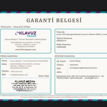 Yanlış Fatura Ve Garanti Sorunu