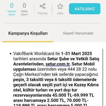 VakıfBank Worldcard Puan Yükleme Sorunu