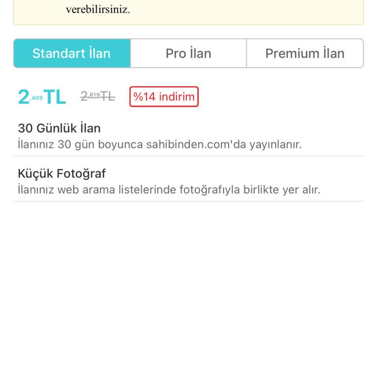 Sahibinden.com'da İlan Ücretleri Şoku