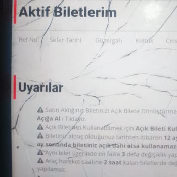 Online Bilet İptalinde Yaşanan Sorunlar