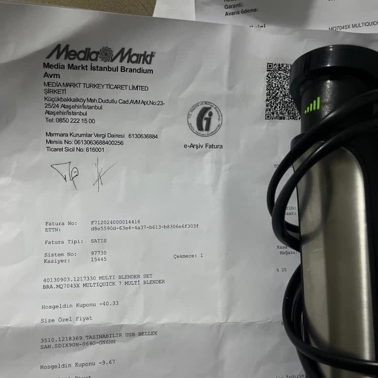 Garanti Kapsamında Olmayan Blender Seti Sorunu