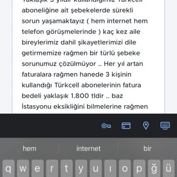 Turkcell Şebeke Sorunu Bıkkınlık Veriyor
