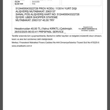 Uber'de Yanlış Ücretlendirme Ve İletişim Sorunu