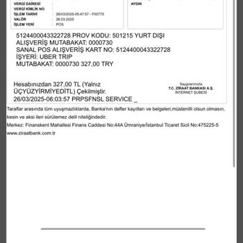 Uber'de Yanlış Ücretlendirme Ve İletişim Sorunu