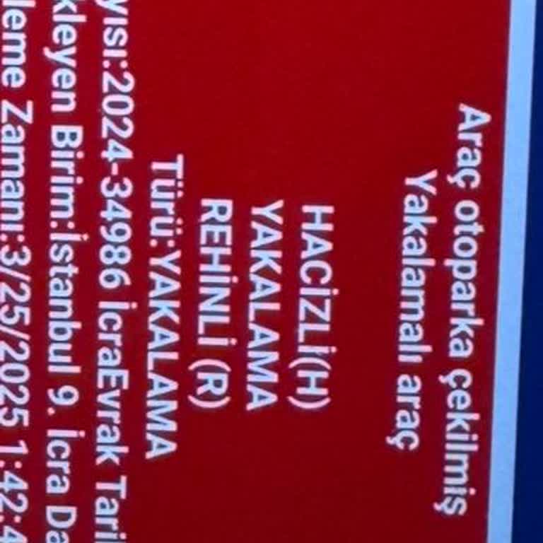 Ödediğim Senet İçin Aracıma Haksız Yakalama